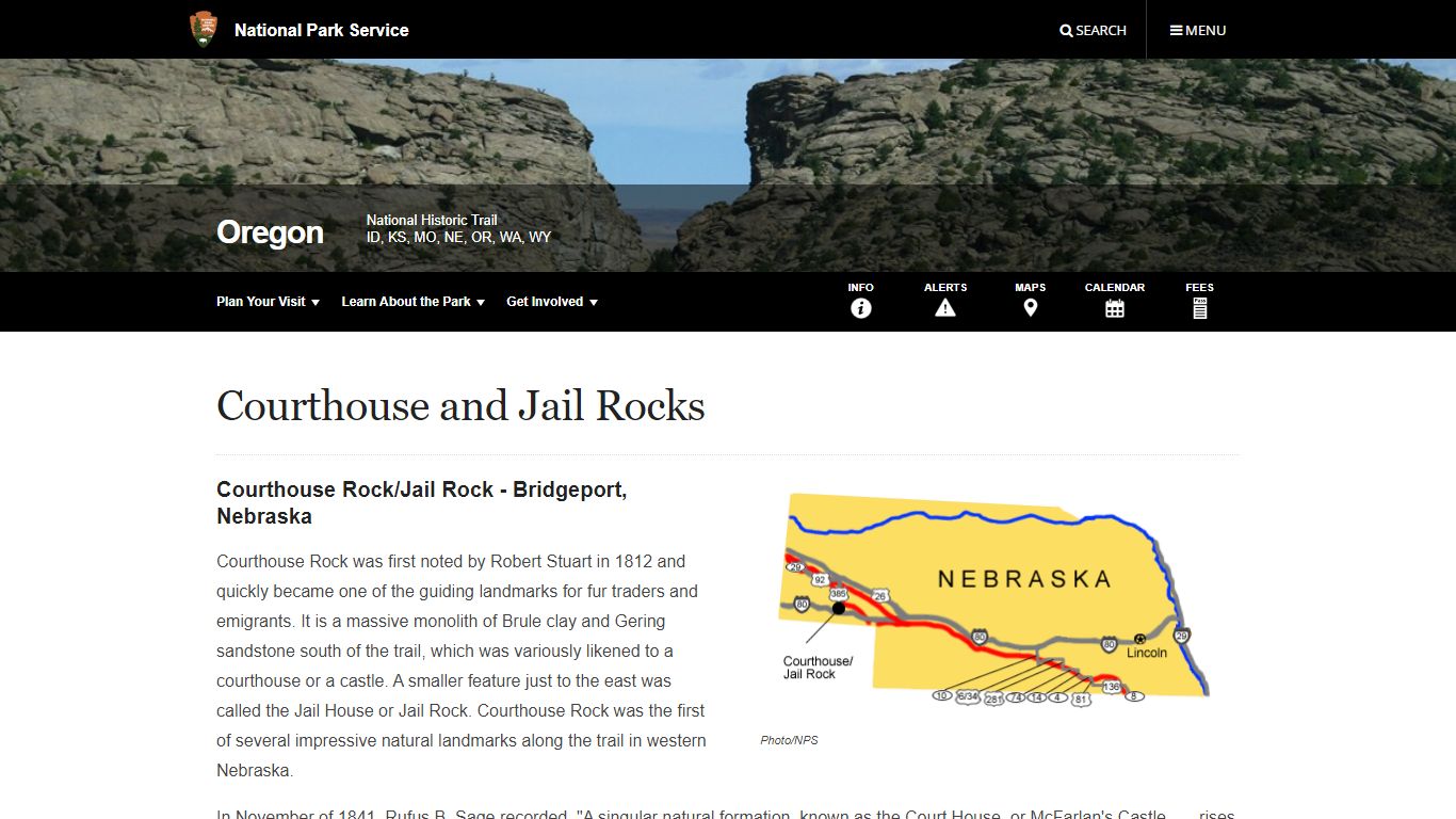 Courthouse and Jail Rocks - National Park Service